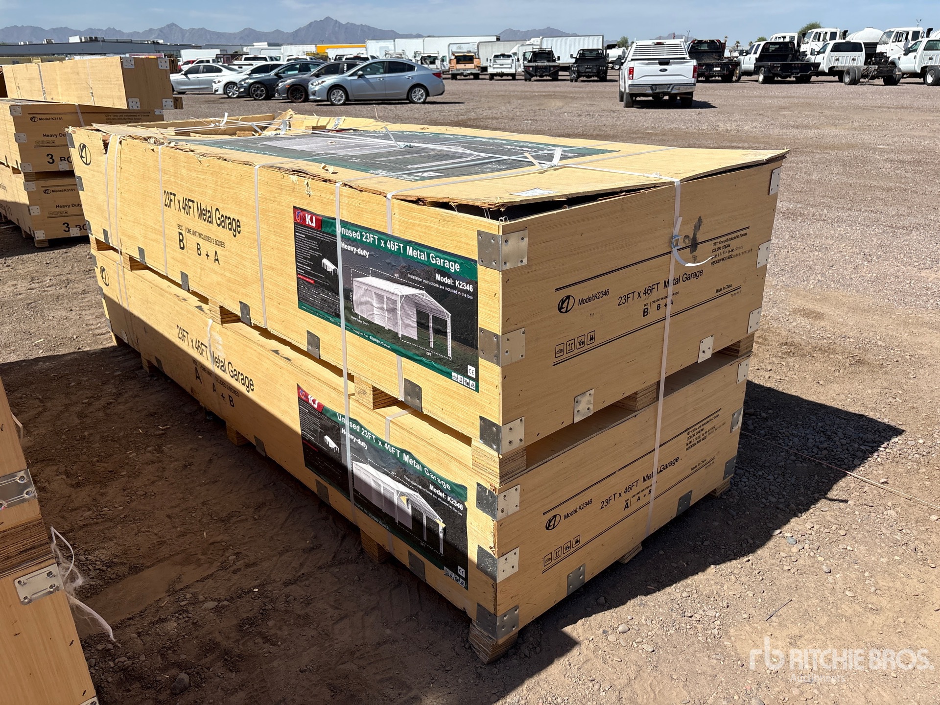 2026 KJ K2346 23 ft x 46 ft x12 ft Heavy Duty Metal Garage Storage Building Storage Building (Unused)