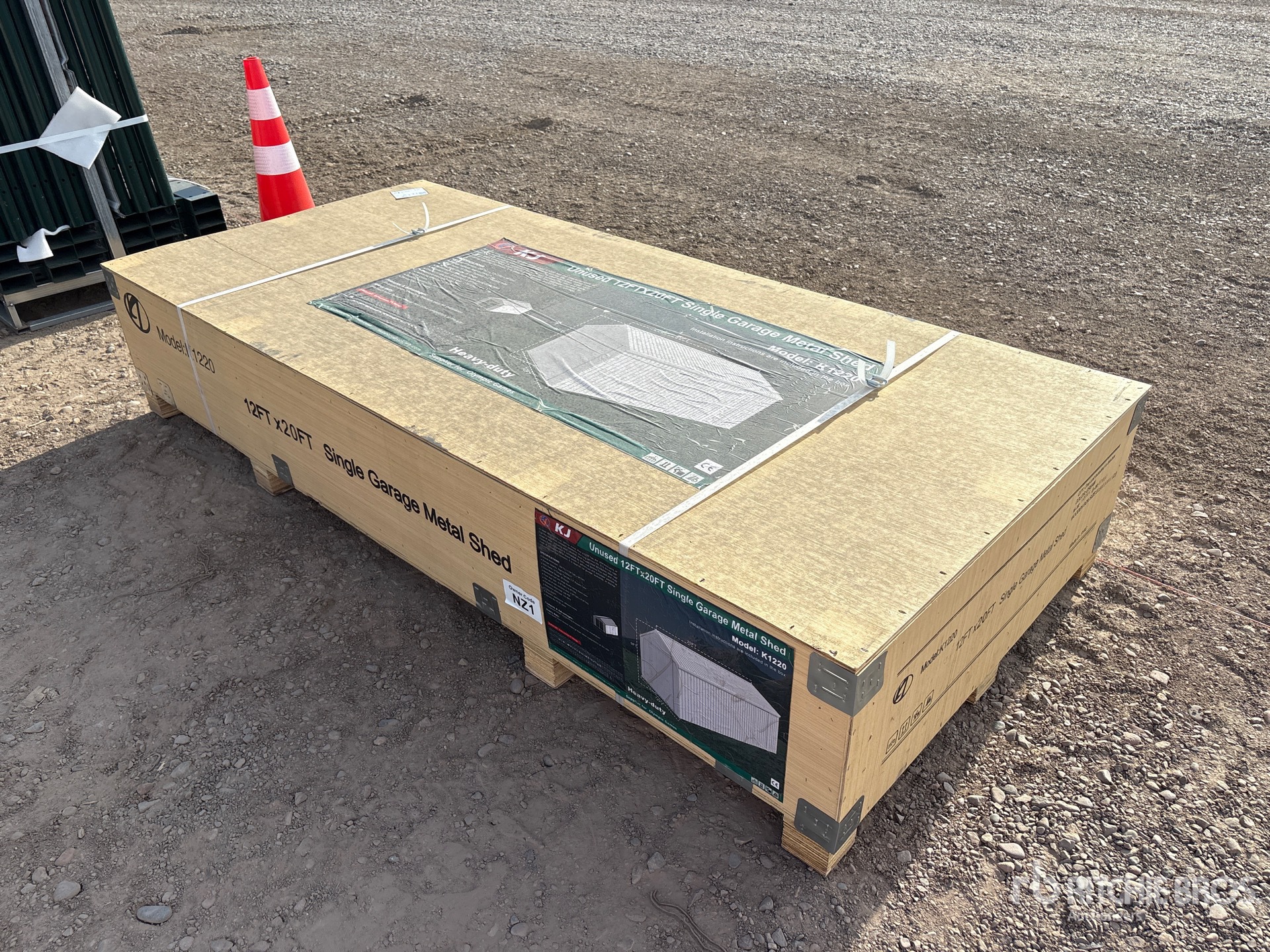 2026 KJ K1220 20 ft x 12 ft Metal Garage (Unused)