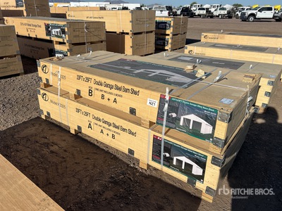 2026 KJ K3325 25 ft x 33 ft x 14 ft Metal Garage (Unused)