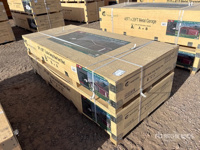 2026 KJ K3325G 25 ft x 33 ft x 13 ft Metal Garage Opslag Gebouw (Unused)