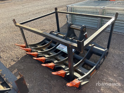 2026 KJ AMK20 65 in Excavator Rake - Fits Cat 320 (Unused)