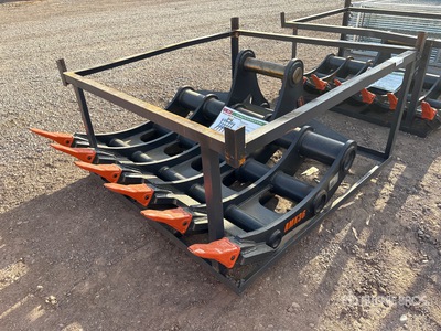 2026 KJ AMK36 65 in Excavator Rake - Fits Cat 336 (Unused)