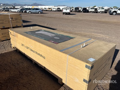 2026 KJ K2825 28 ft x 25 ft x 15 ft Metal Workshop (Unused)