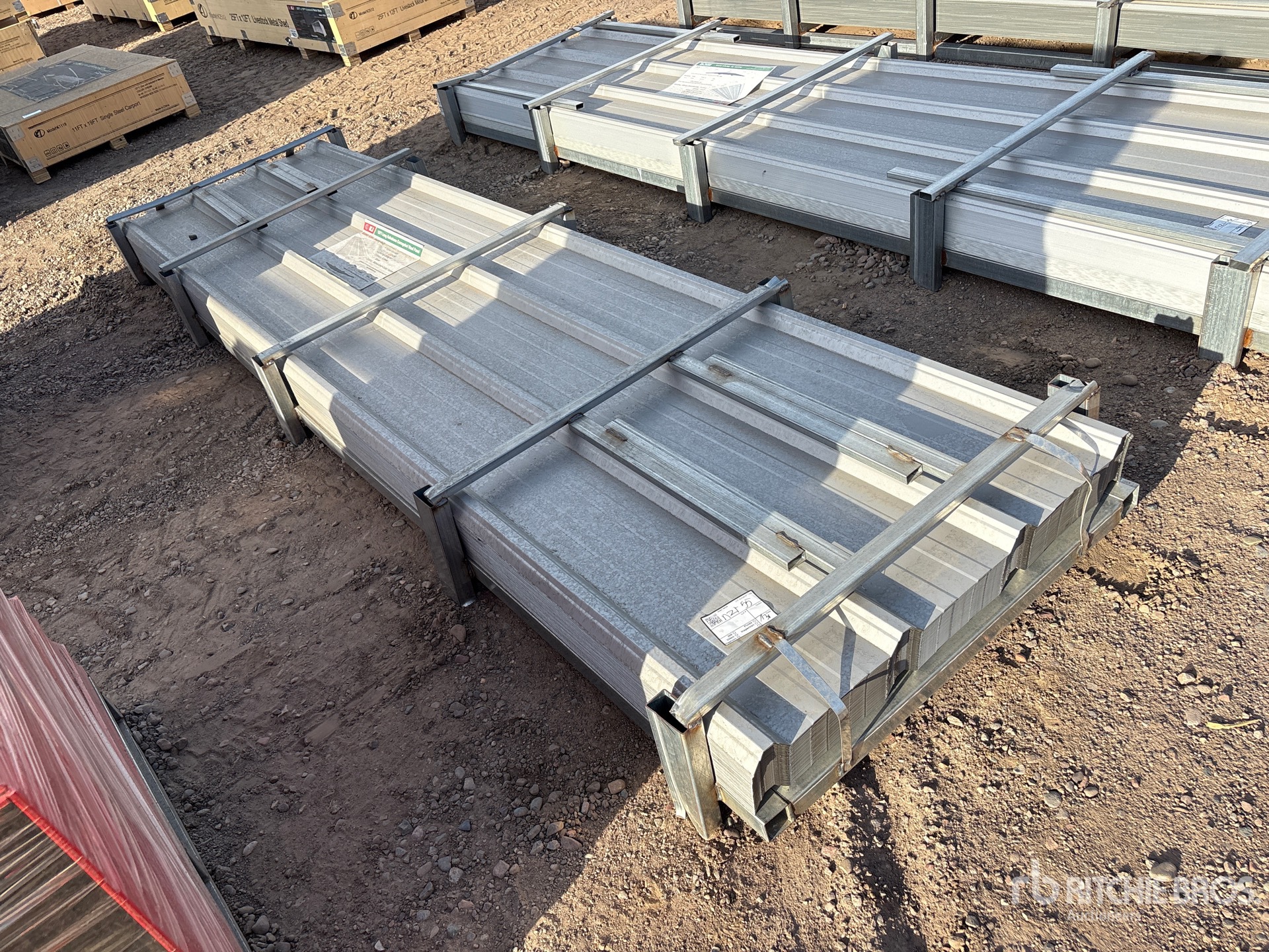 Quantity of (150) 2026 KJ K084 12 ft Galvalume Corrugated Steel Panels (Unused)