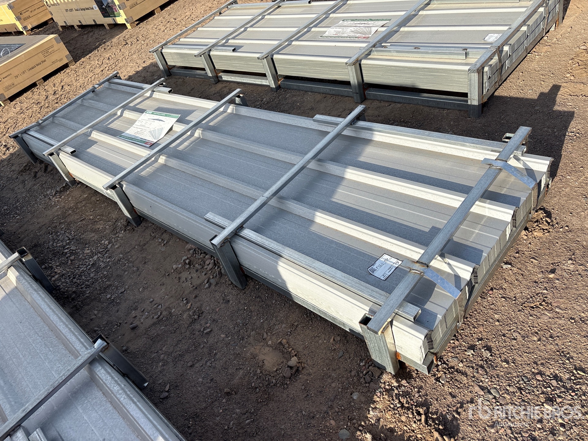 Quantity of (150) 2026 KJ K084 12 ft Galvalume Corrugated Steel Panels (Unused)