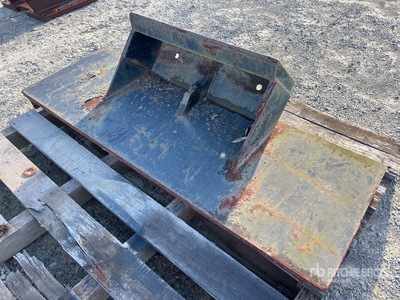 1240 mm Skid Steer Backing Plate Varios implementos minicargadora