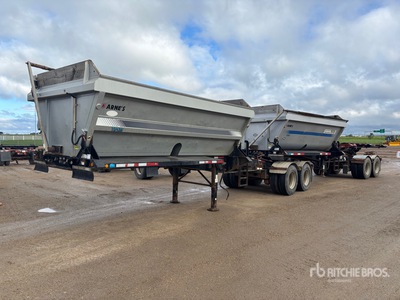 2013 Arnes 15 ft T/A B-Train Lead Side Dump Trailer