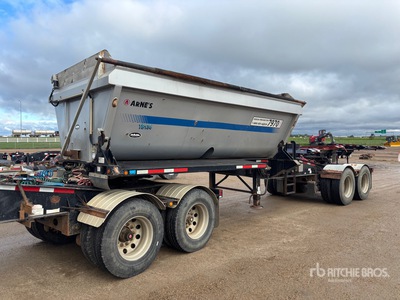 2014 Arnes 15 ft T/A B-Train Pup Side Dump Trailer