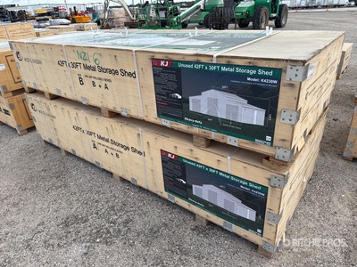 2026 KJ K4230W Metal Storage Shed (Unused)