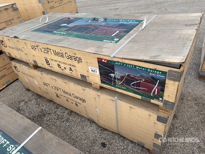 2026 KJ K2545G 25 ft x 46 ft Metal Garage Storage Building (Unused)