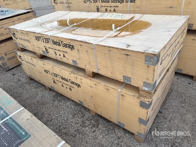 2026 KJ K4525G 25 ft x 45 ft Metal Garage Storage Building (Unused)
