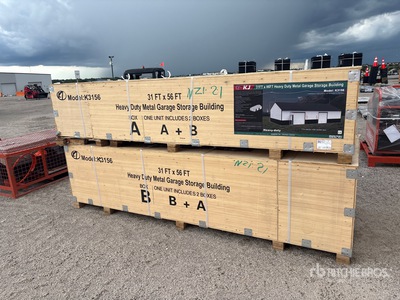 2026 KJ K3156 Heavy Duty Metal Garage Budynek magazynowy (Unused)