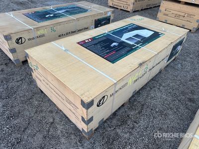 2026 KJ K2223 23 ft x 22 ft Double Garage Metal Stalla (Unused)