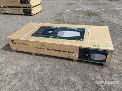 2026 KJ K1220 12 ft x 20 ft Metal Garage (Unused)
