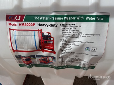 2026 KJ AM4000P Pressure Washer (Unused)