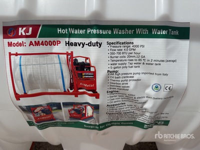 2026 KJ AM4000P Pressure Washer (Unused)
