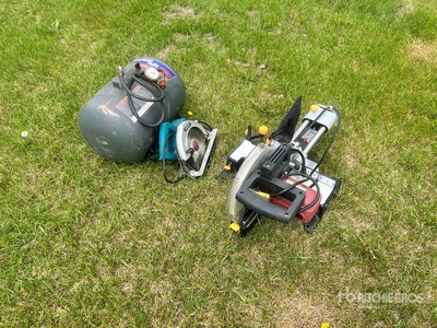 Chicago Electric Miter Saw, Maktec Circular Saw and Portable Air Tank Divers - Magasin, entrepôt, consommateur
