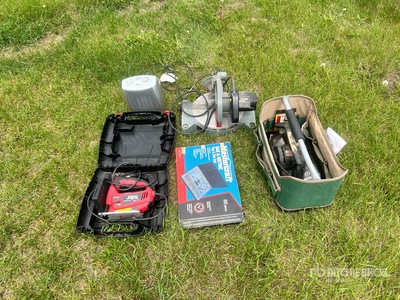 Delta Mitre Saw, Skil Jigsaw, Mastercraft Sae & Metric Tap & Die Set, Electric Planer and Tool Bag Divers - Magasin, entrepôt, consommateur