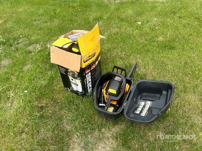 Poulan Pro PP3516AVX 35cc Chainsaw with Carrying Case and Stanley 2.8 HP Wet/Dry Vacuum Divers - Magasin, entrepôt, consommateur
