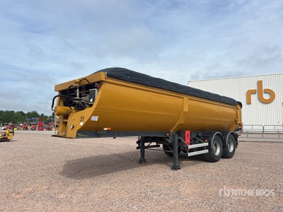2007 Citef SBH T/A Semi-Remorque Benne Poussoir 2 Essieux End Dump Trailer