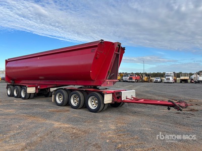 2019 Bruce Rock 9.5 m 6/Axle Dog Remorque à benne basculante