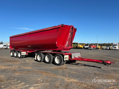 2019 Bruce Rock 9.5 m 6/Axle Dog Remorque à benne basculante