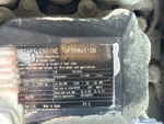 Engine with Engine Serial Number