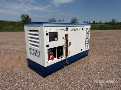 2021 Mosa GE90FSX 90 kVA Skid-Mounted Groupe Electrogene Generator Set