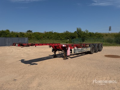 2008 Krone SD Tri/A Semi-Remorque Porte Conteneur 3 Essieux Tri/A Container Trailer