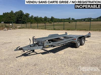 Lider 74020A 2000 kg 3.95 m T/A Remorque Porte Voiture 2 Essieux Equipment Trailer (Inoperable)