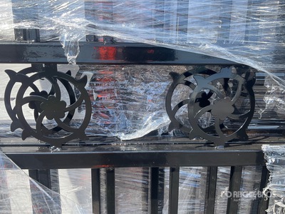 2026 SKLP 6000 mm x 2300 mm Steel Bi-Parting Metal Gates 3m Driveway Gate (Unused)