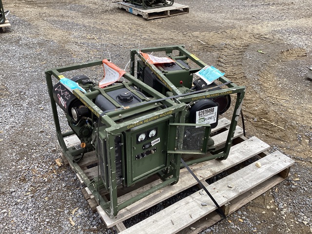 (2) Dewey MEP-501A 2kW Generator Sets