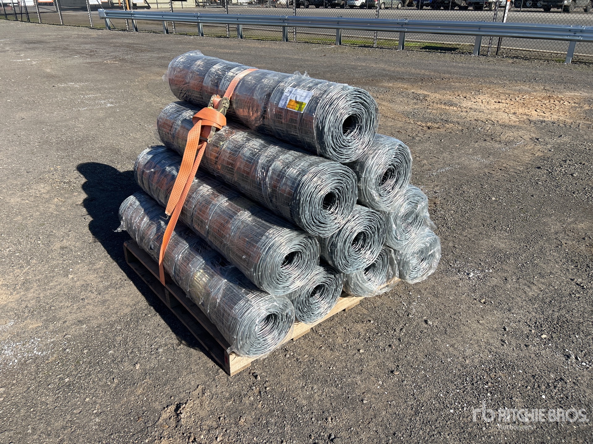 Quantity of (10) 330 ft x 4 ft Galvanized Farm Fencing (Unused)