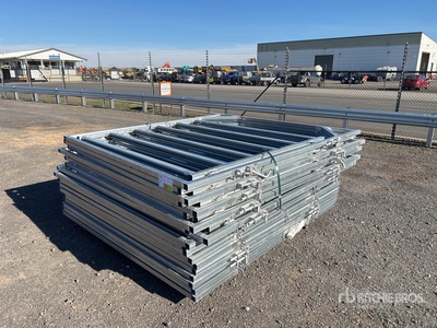 2026 BYT CFRMGTE2 QTY(20) 2mx2.2m Galvanised Cattle Frame Livestock Gate (Unused)