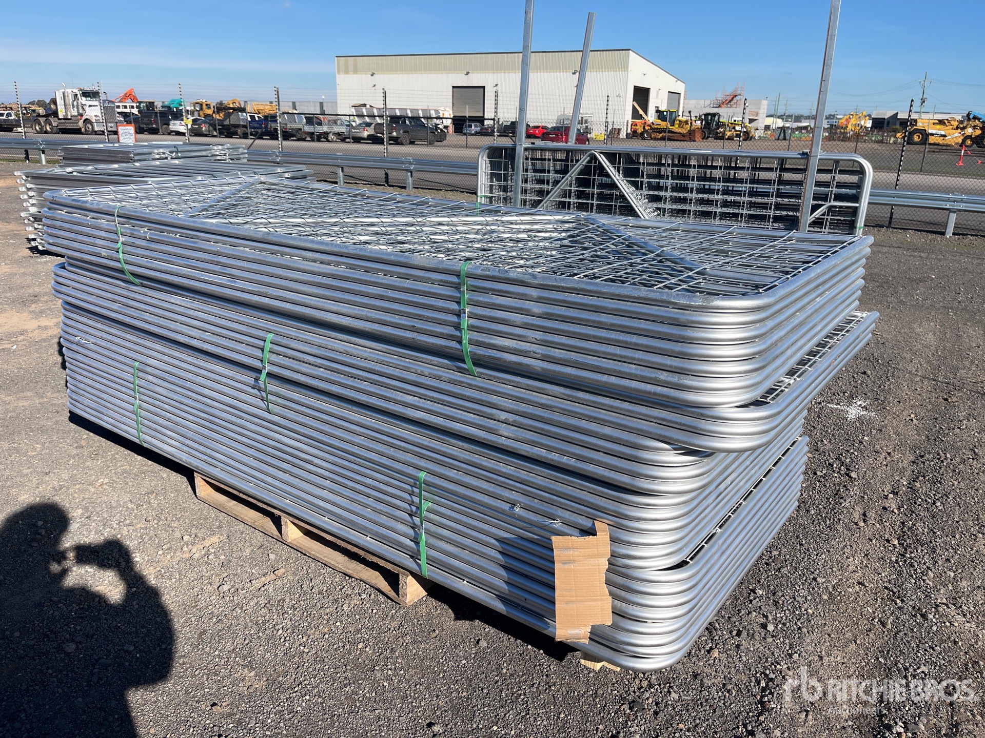 Quantity of (30) BYT 3 m x 1.17 m Galvanised Mesh Livestock Gate (Unused)