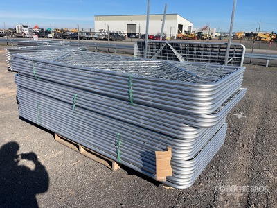 Quantity of (30) BYT 3 m x 1.17 m Galvanised Mesh Livestock Gate (Unused)