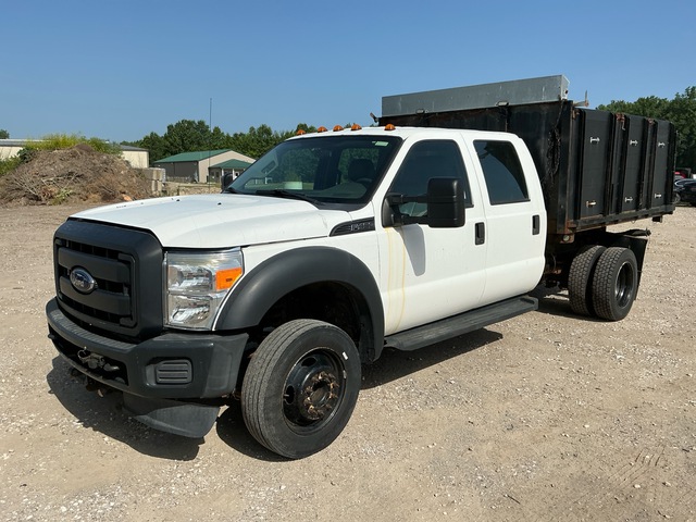 2016 Ford F-450 XL 4x2 Crew Cab Flatbed Dump Truck