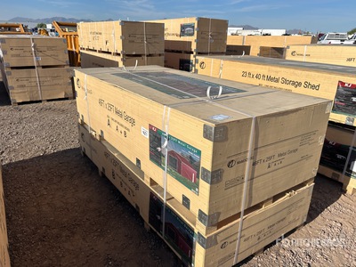 2026 KJ K2545G 25 ft x 46 ft x 15 ft Metal Garage Storage Building (Unused)