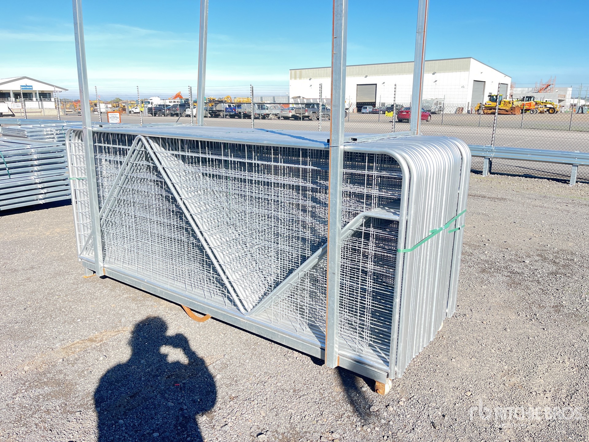 Quantity of (30) BYT 3 m x 1.17 m Galvanised Mesh Livestock Gate (Unused)