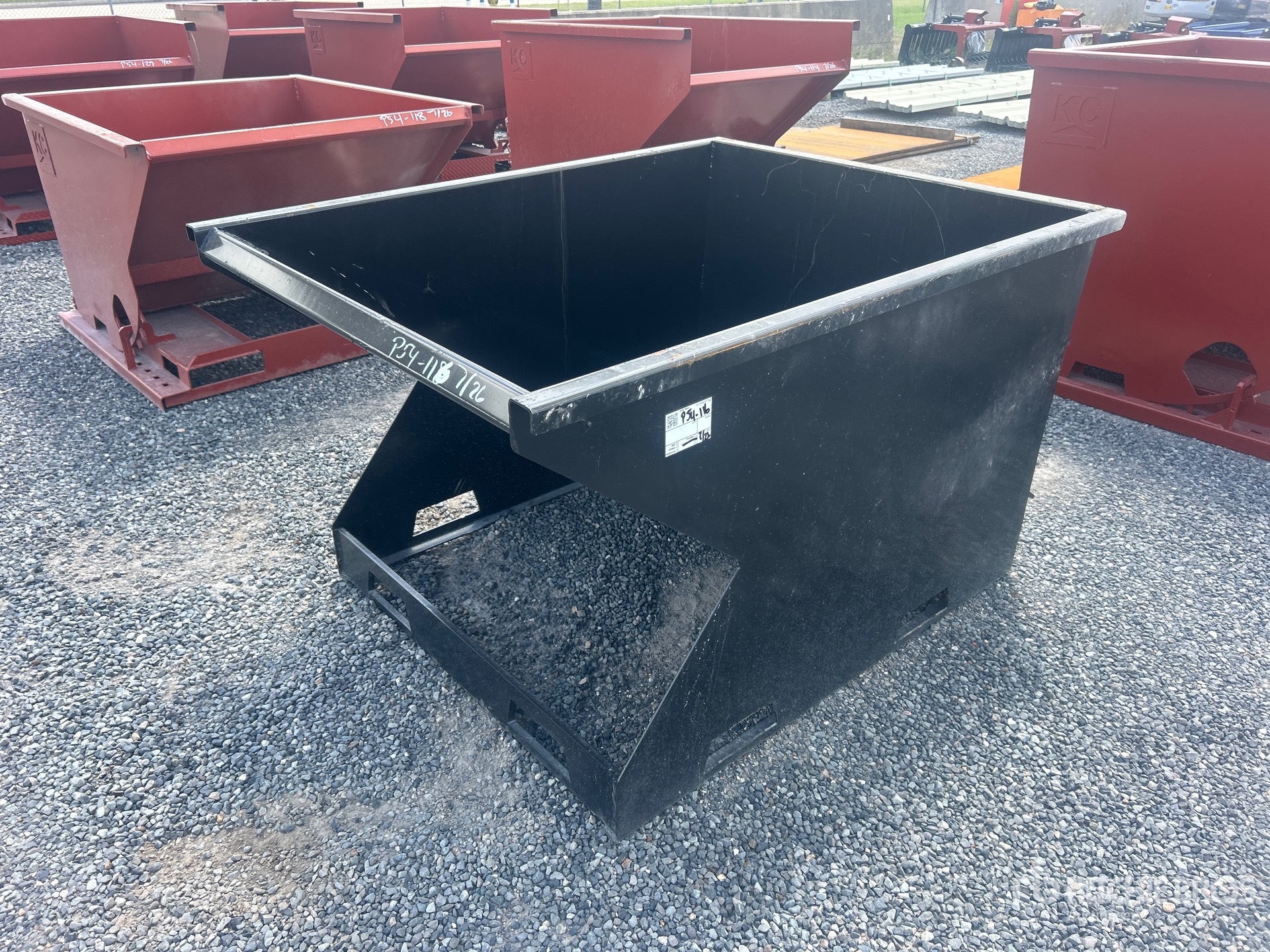 2025 Kit Containers 1.5YFT-SST Skid Steer Dump Hopper (Unused)