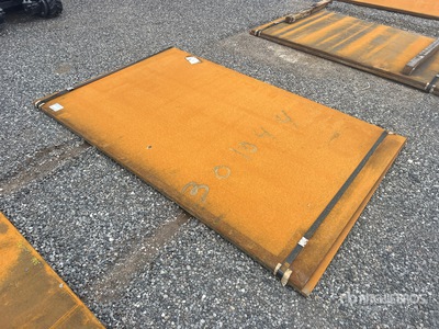 Quantity of (2) 2025 Kit Containers Steel 5 ft x 8 ft (0.75 in Thick) Road Steel Plates (Unused)