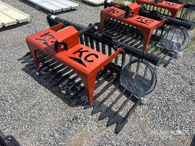 2025 Kit Containers QT-SG-S76-V3 76 in Skeleton Skid Steer Grapple (Unused)