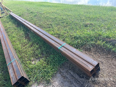 Quantity of (8) 2025 Kit Containers 4 in Square Tubing (Unused)