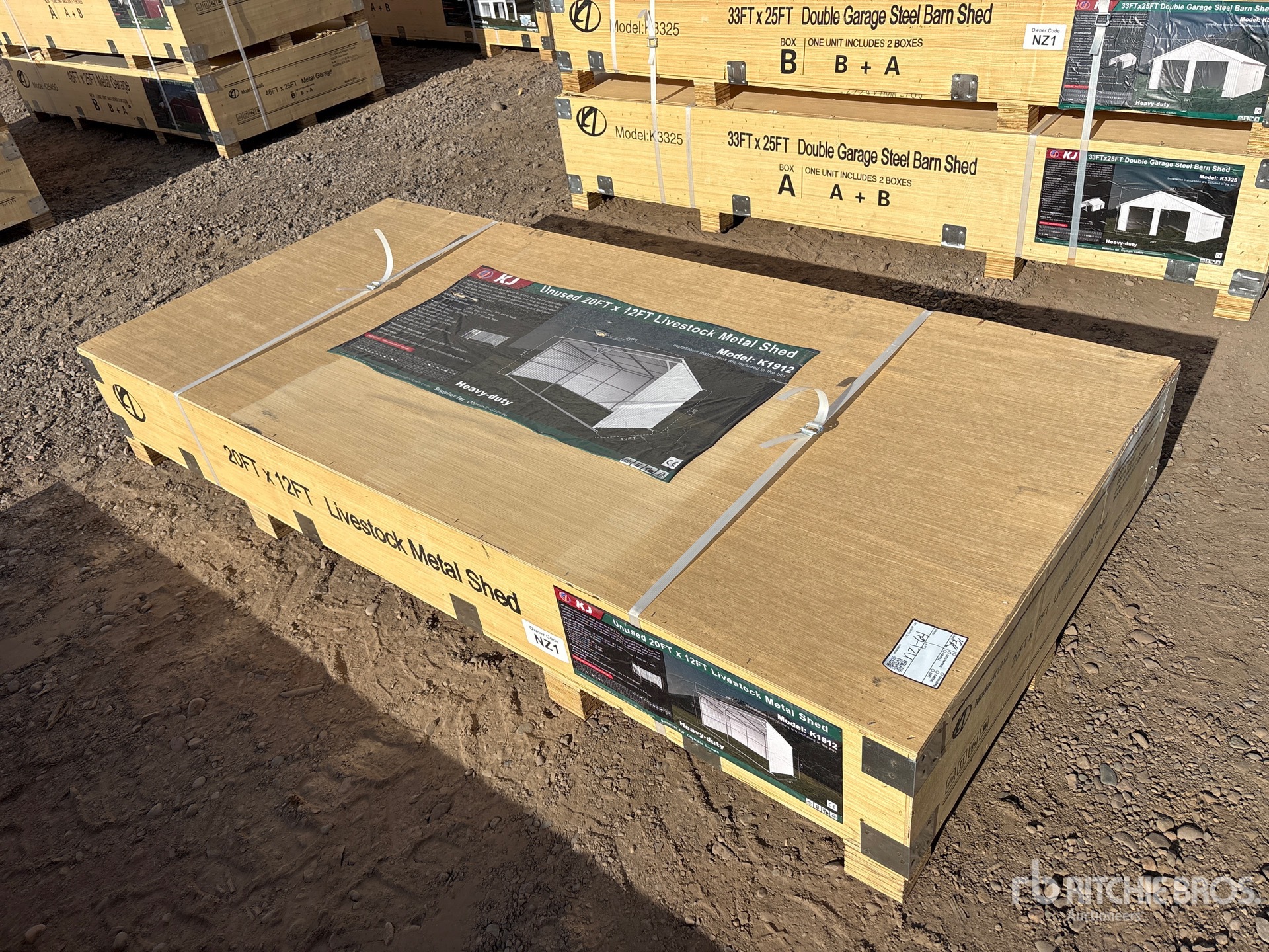 2026 KJ K1912 12 ft x 20 ft Livestock Shelter (Unused)
