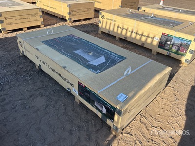2026 KJ K2512 25 ft x 12 ft x 11 ft Metal Shed Schronienie dla bydła (Unused)