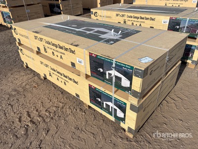 2026 KJ K3325 25 ft x 33 ft x 14 ft Metal Garage (Unused)