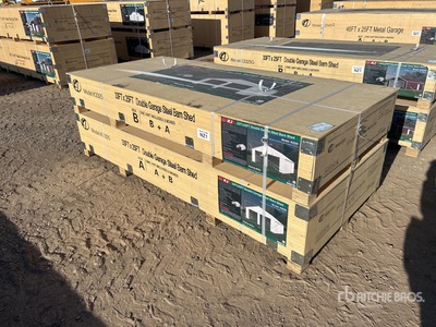 2026 KJ K3325 25 ft x 33 ft x 14 ft Metal Garage (Unused)