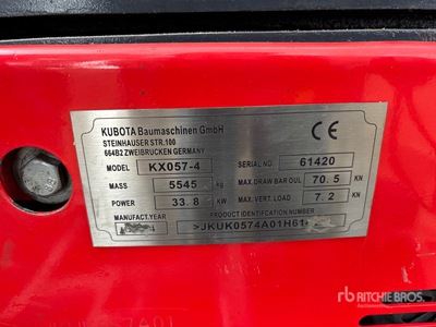 Kubota KX057-4 Mini escavatore