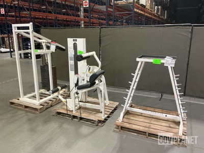 (1) Weight Rack, (1) Crunch Machine & (1) Calf Machine