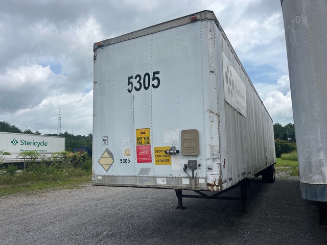 1993 Great Dane 6911TJWN 53 ft x 102 in T/A Van Trailer